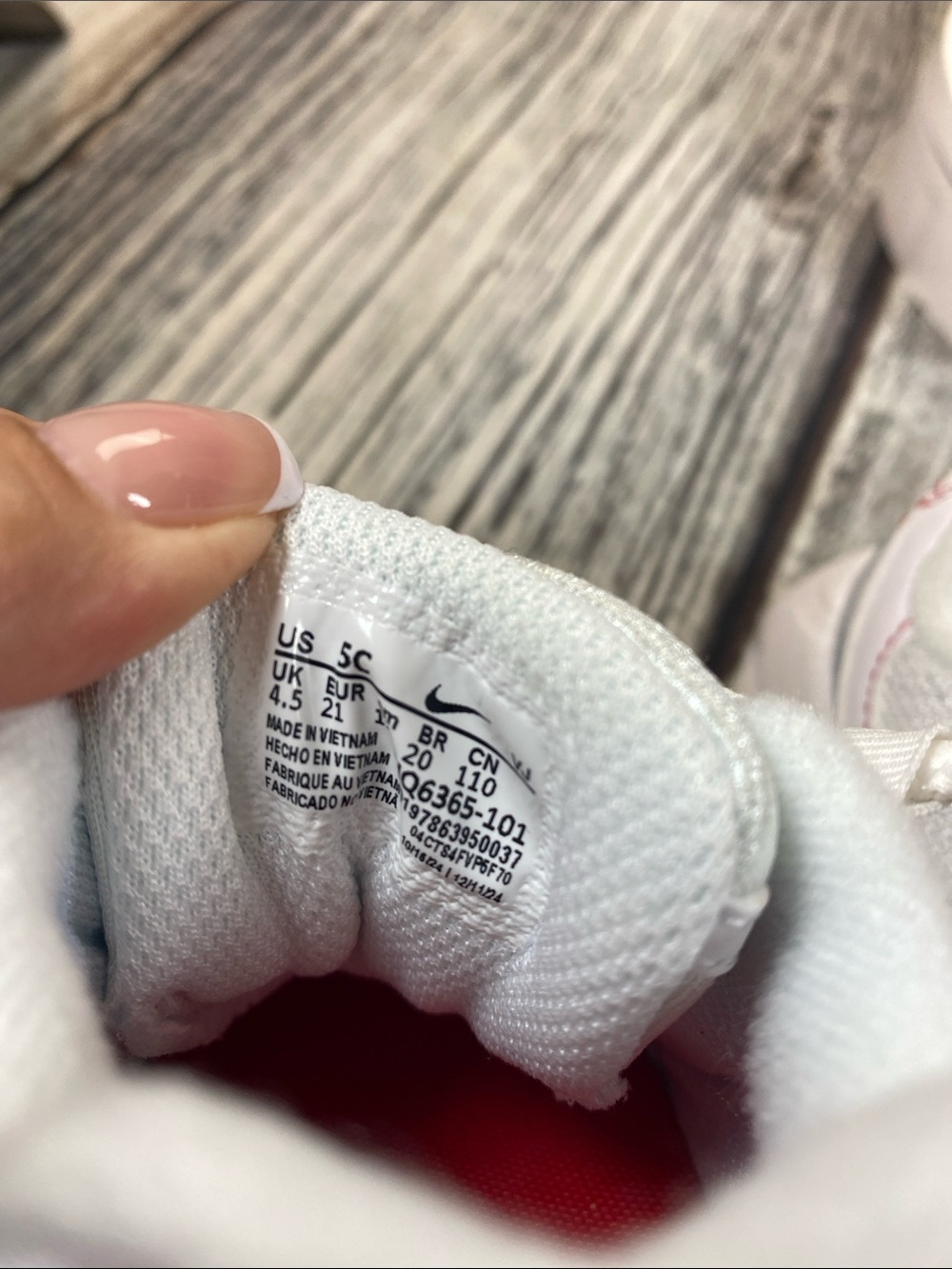 Nike Air Max 95 Recraft Toddler White Red Sneakers Size 5C - Picture 8 of 8